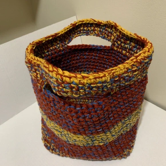 Toy Basket Book Basket Pet Supplies Basket Handmade Crocheted - Picture 1 of 16